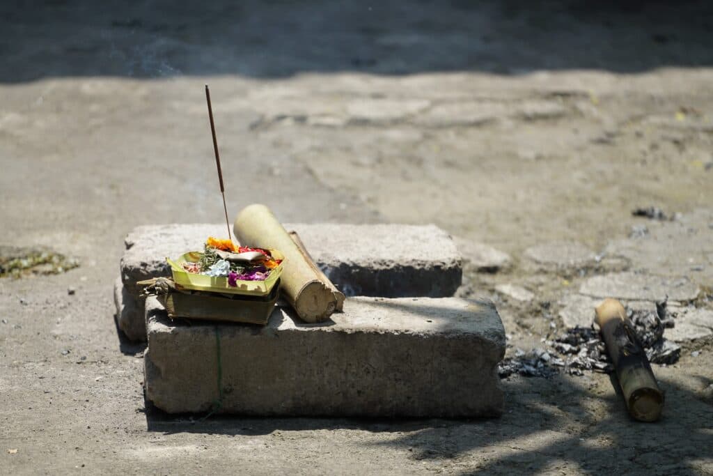 Opfergabe in Bali