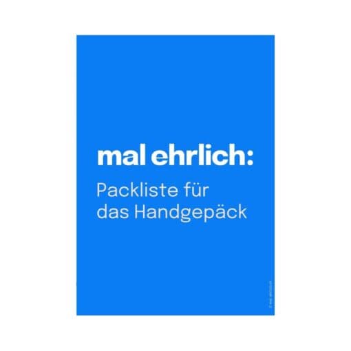 Packliste Handgepäck