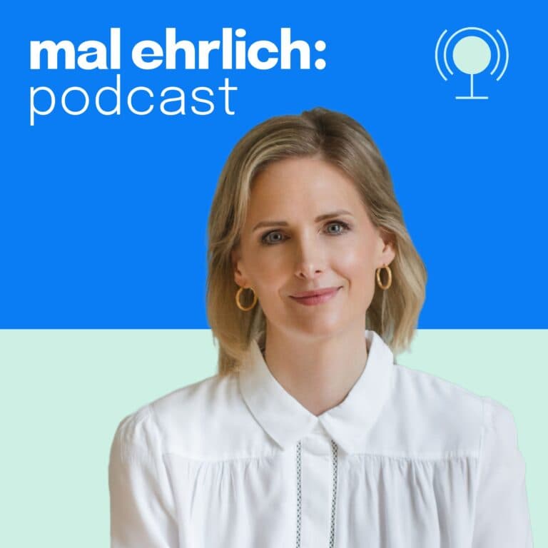 Episodenlogo des mal ehrlich Podcast mit Angela Häne