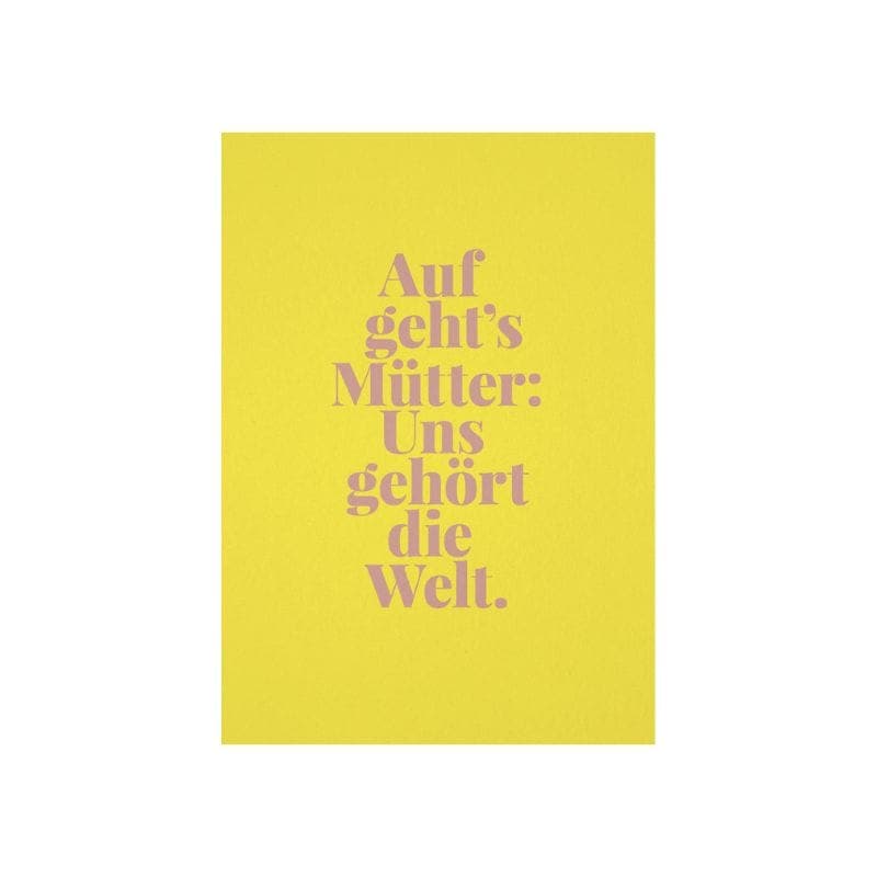 Ehrliche und humorvolle Postkarte zur Geburt – perfekt für alle, die frischgebackene Eltern mit einem Lächeln überraschen möchten.