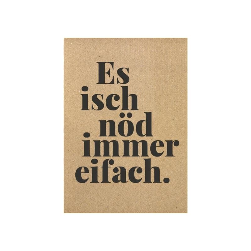 Witzige und ehrliche Postkarte im A6-Format – für Aufmunterung, Motivation und ein Lächeln im Alltag.