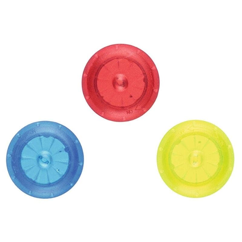 Kleine LED-Speichenlichter im 3er-Set für Kinder: einfach an die Fahrrad-Speichen klemmen, Licht ein-/ausschalten und sicherer im Dunkeln unterwegs sein.
