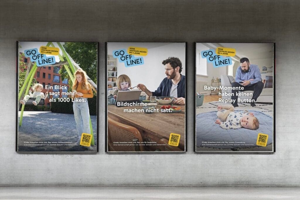 Werbeplakat zur Kampagne Go Offline von Stuiq