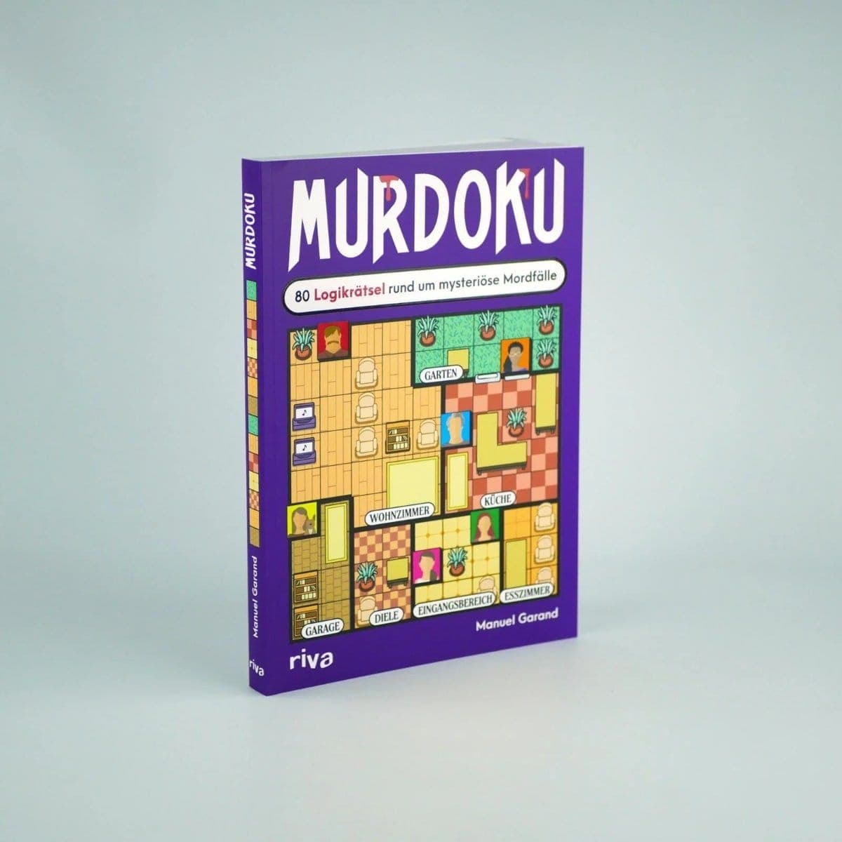 Rätselbuch «Murdoku – 80 Logikrätsel rund um mysteriöse Mordfälle» von Manuel Garand, riva Verlag