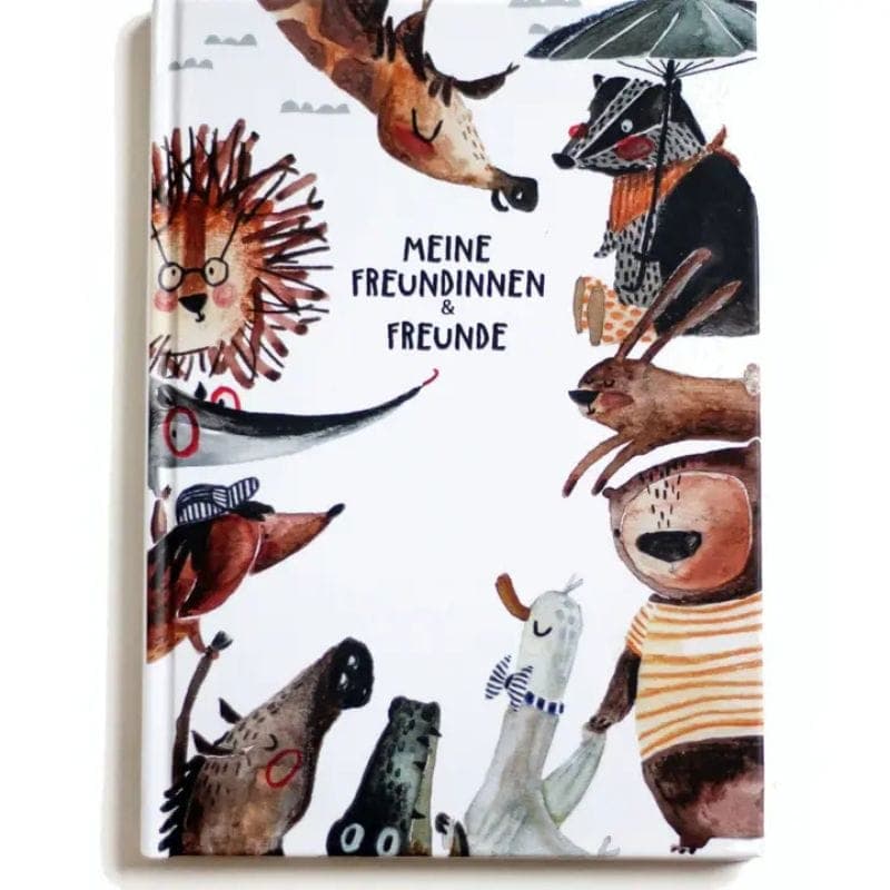 Freundebuch für Kindergarten & Grundschule – bunt, inklusiv und kreativ. Zum Malen, Kleben & Schreiben, auch bei wenigen Einträgen schön gestaltet.