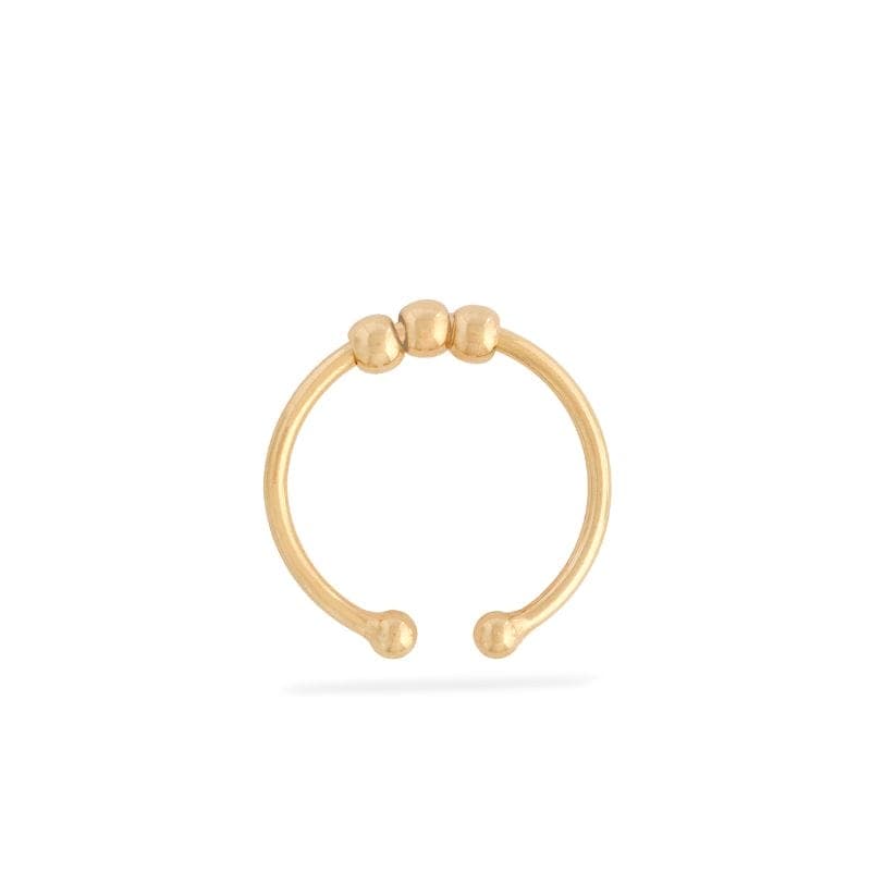 Die verstellbaren Fidget-Ringe La Bague Chill für Kinder (3 Perlen) und Teenager (4 Perlen) helfen sanft gegen Nervosität, sind handgefertigt in Frankreich und in Silber oder Gold erhältlich
