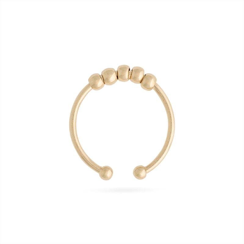 Die verstellbaren Fidget-Ringe La Bague Chill für Kinder (3 Perlen) und Teenager (4 Perlen) helfen sanft gegen Nervosität, sind handgefertigt in Frankreich und in Silber oder Gold erhältlich.