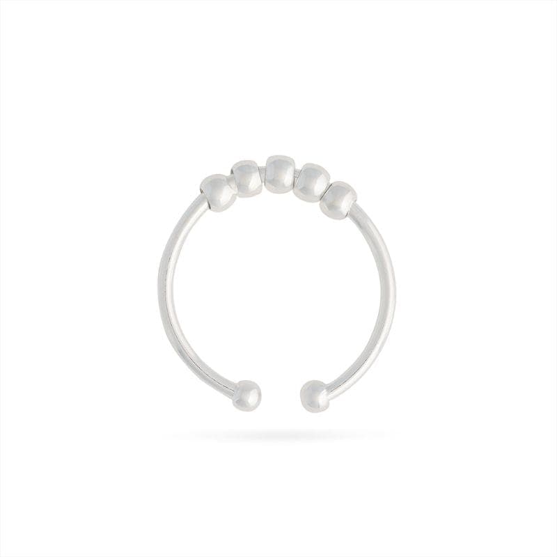 Die verstellbaren Fidget-Ringe La Bague Chill für Kinder (3 Perlen) und Teenager (4 Perlen) helfen sanft gegen Nervosität, sind handgefertigt in Frankreich und in Silber oder Gold erhältlich