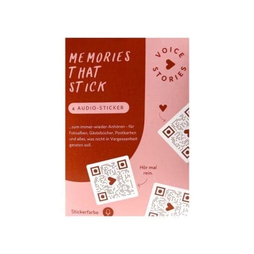 Audio-Sticker für persönliche Nachrichten Mini (4 Stk.)