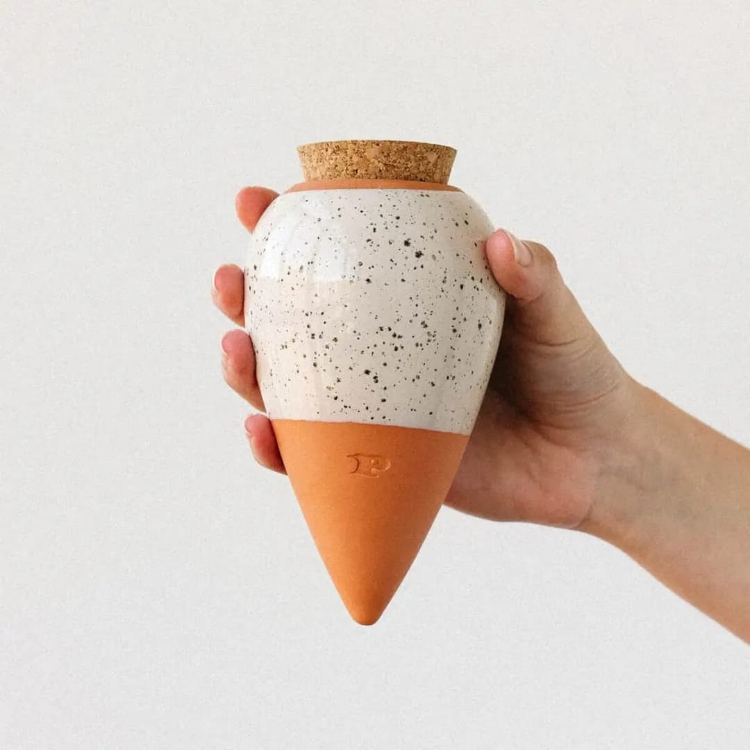 Bewässerungshelfer Olla – Speckled White