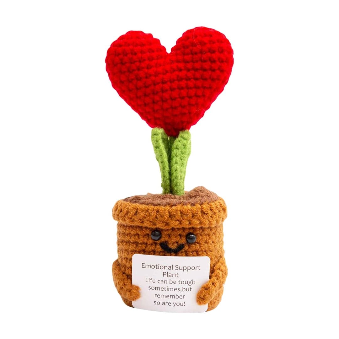 Gehäkelte Mini-Glücksbringer als Geschenk oder Aufmunterung, wähl zwischen Broccoli, Karotte, Kartoffel, Planze & Avocado. Herzig, handlich, für unterwegs.