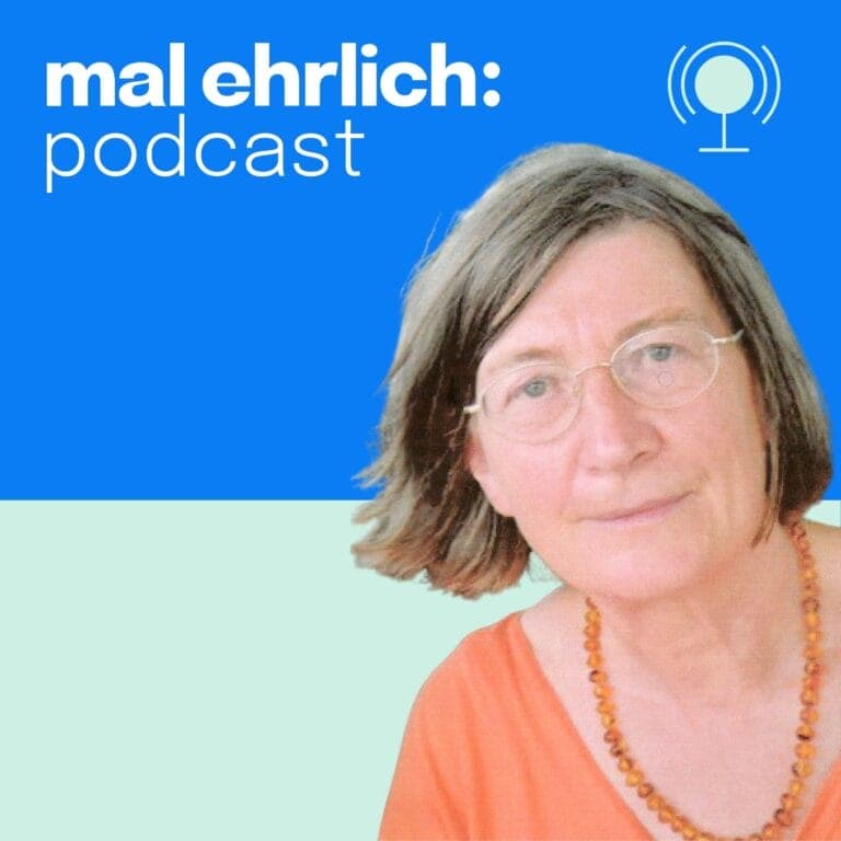 Heide Göttner-Abendroth, Forscherin Matriarchat, auf dem Podcast-Cover.