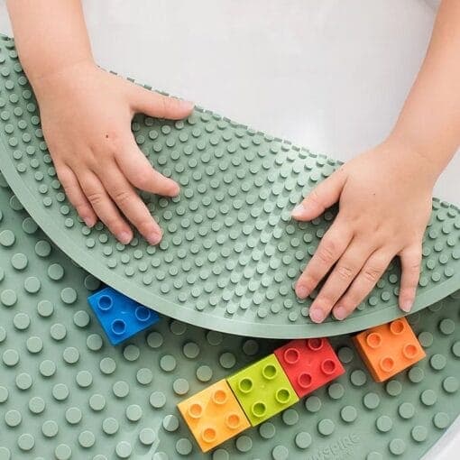 Wendbare Bausteinmatte PlayTRAY™ Smoke Green