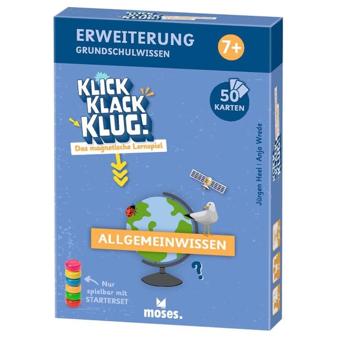 Klick Klack Klug ab 7 Jahre – Kartenset Allgemeinwissen