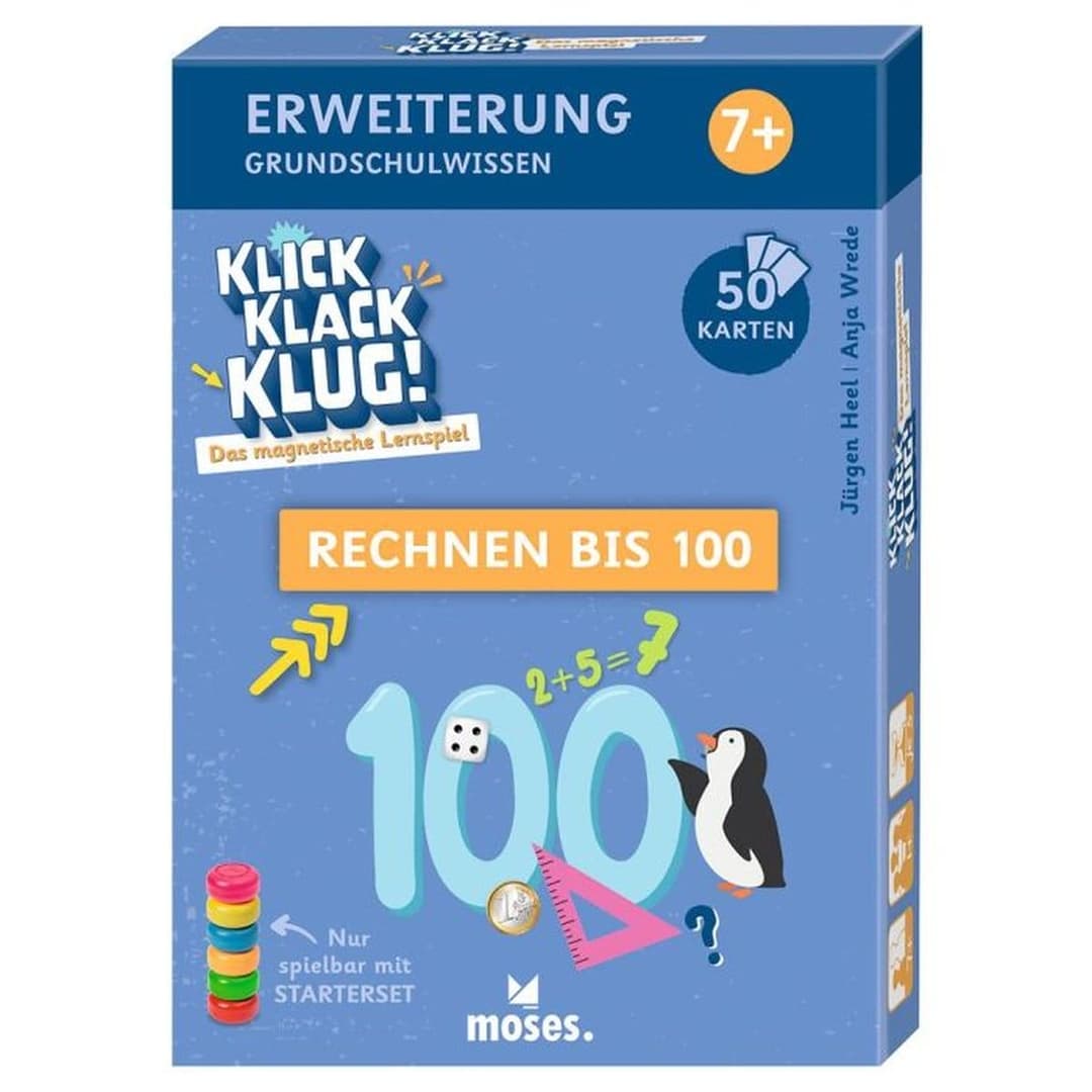 Klick Klack Klug ab 7 Jahren: Das magnetische Lernspiel für die Grundschule – Rechnen, Allgemeinwissen und Selbstkontrolle spielerisch üben.