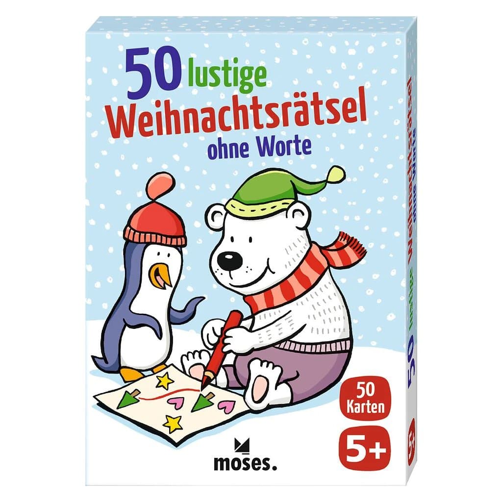 50 Weihnachtsrätsel ganz ohne Text: Labyrinthe, Such- und Zuordnungsaufgaben, die Kinder ab 5 Jahren selbständig lösen – ideal fürs Warten aufs Christkind.