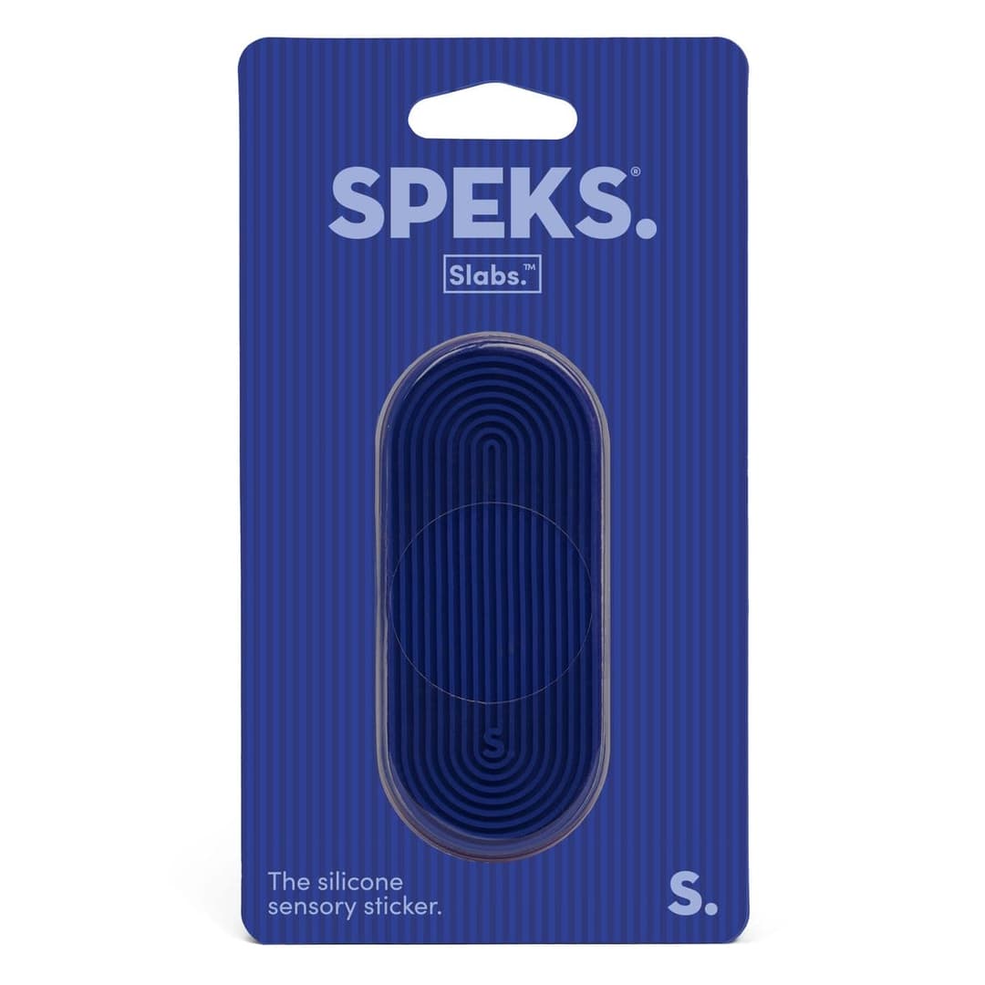 Fidget-Sticker Slabs – Blau Tab Groove