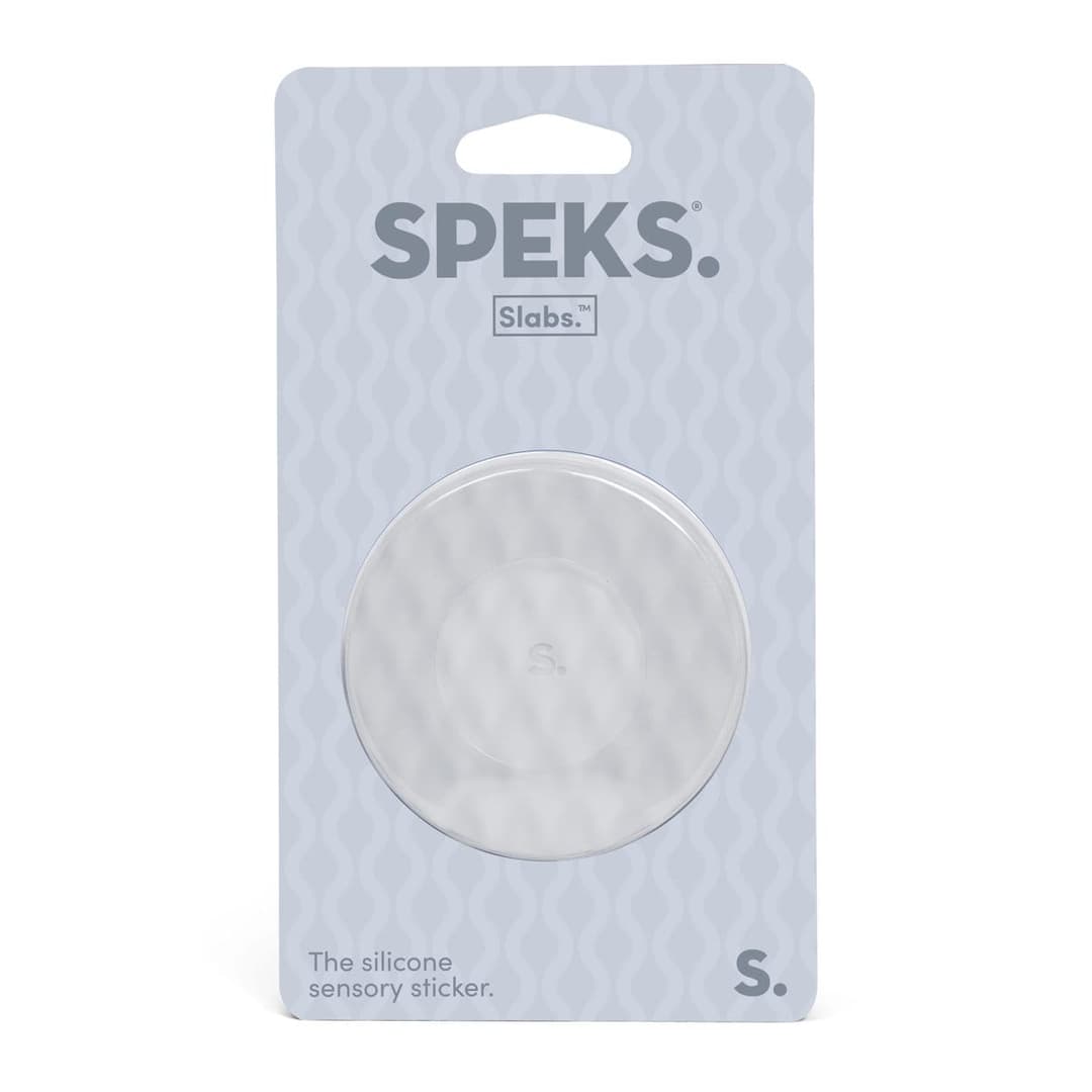 Fidget-Sticker Slabs – Grau Kreis Mesh