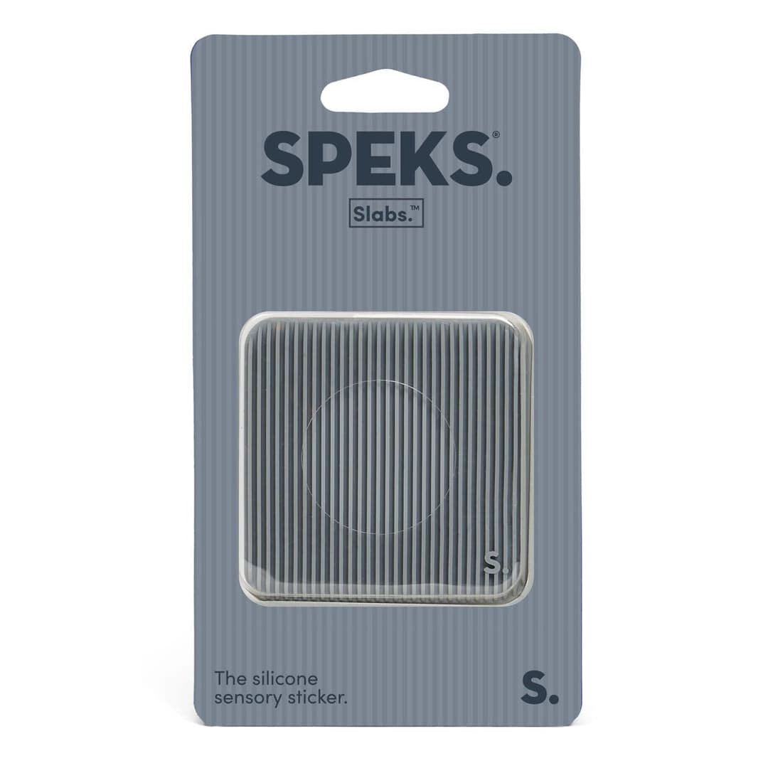 Fidget-Sticker Slabs – Grau Quadrat Groove